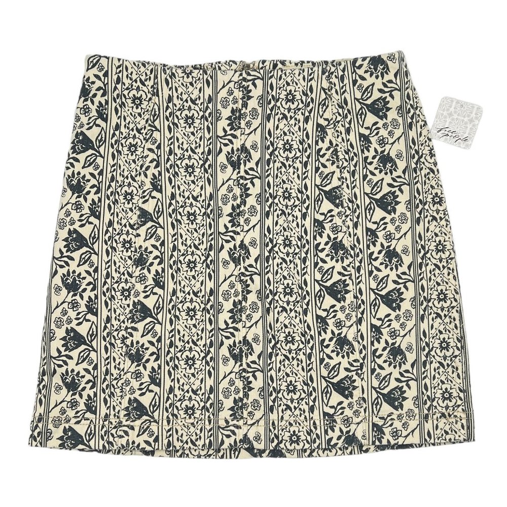 Free People Modern Femme Novelty Denim Skirt Size 0